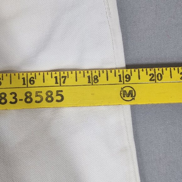 LRL Lauren Jeans by Ralph Lauren women's size 8 white ankle crop straight leg - Picture 9 of 12